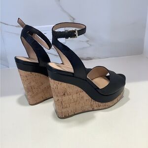 pretty Aldo wedge sandal in genuine leather
